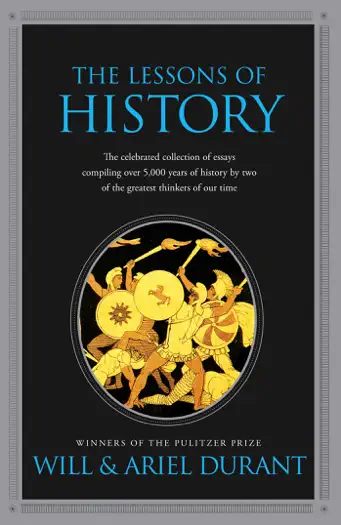 The Lessons of History by Will Durant and Ariel Durant, book cover