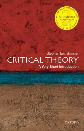 Critical Theory by Stephen Eric Bronner, book cover