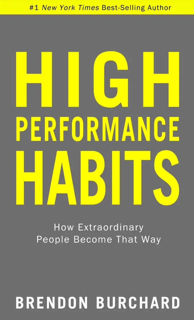 High Performance Habits by Brendon Burchard, book cover