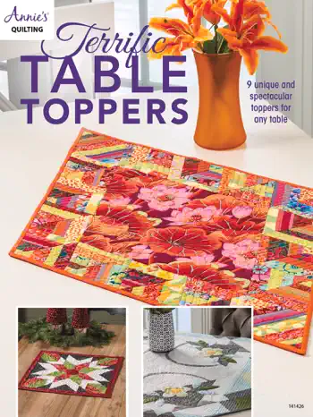 Terrific Table Toppers by Annie's, book cover
