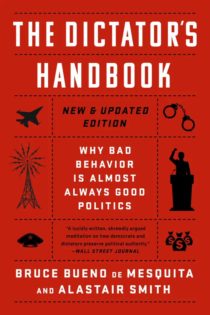 The Dictator's Handbook by Bruce Bueno de Mesquita and Alastair Smith, book cover