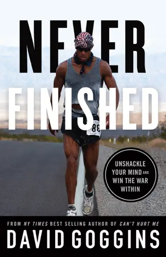 Never Finished by David Goggins, book cover