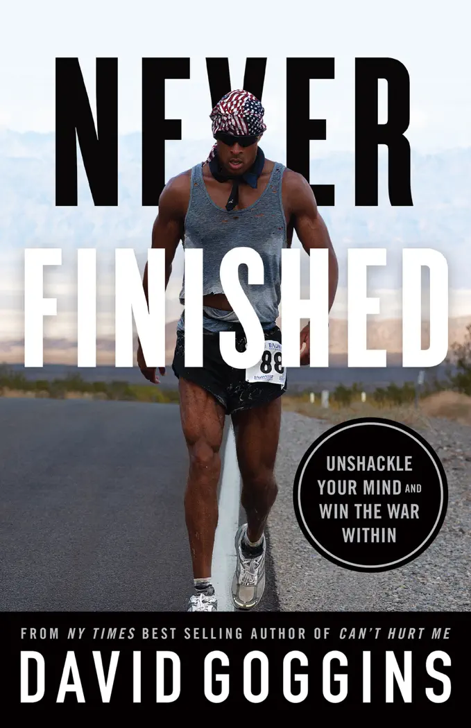 Never Finished by David Goggins, book cover
