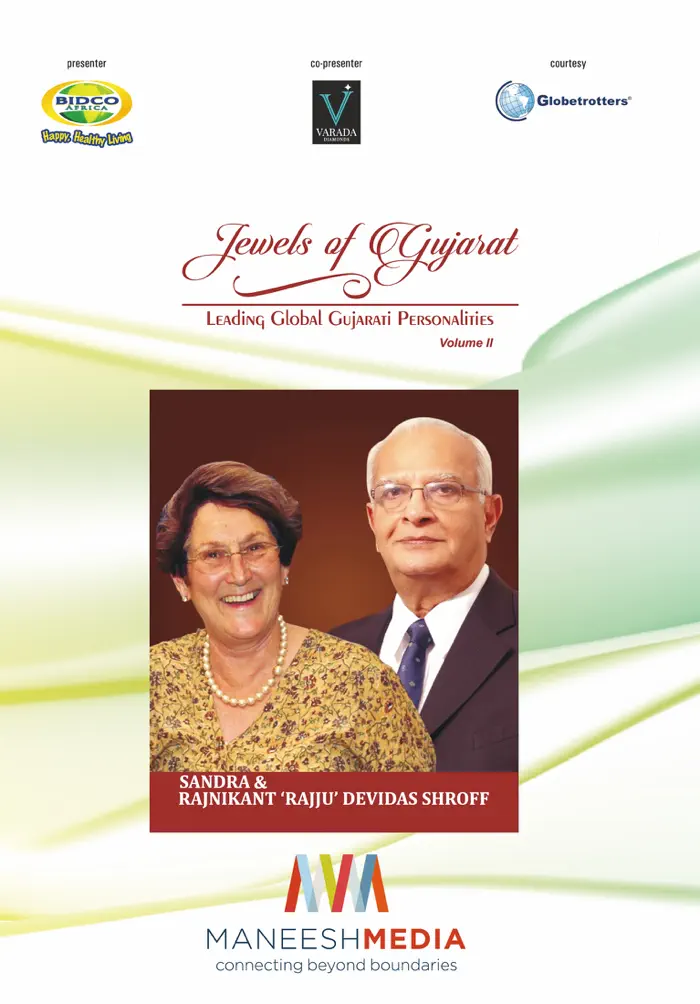 Jewels of Gujarat: Sandra & Rajnikant ‘Rajju’ Devidas Shroff by Maneesh Media, book cover