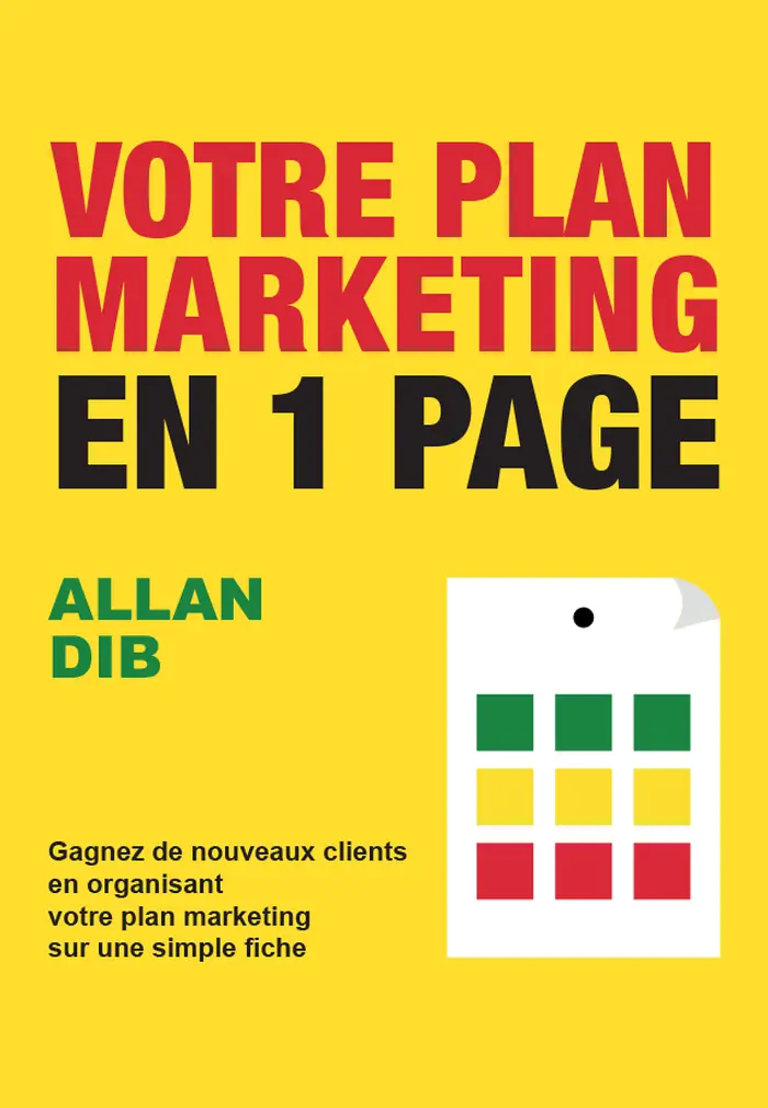 The 1-Page Marketing Plan by Allan Dib, book cover