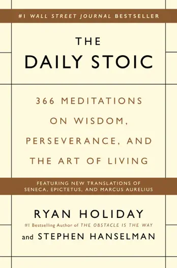 The Daily Stoic by Ryan Holiday and Stephen Hanselman, book cover