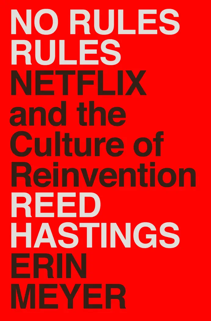 No Rules Rules by Reed Hastings, book cover