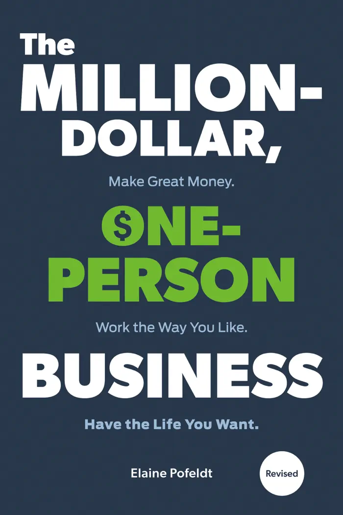 The Million-Dollar, One-Person Business by Elaine Pofeldt, book cover