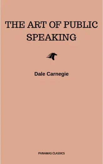 The Art of Public Speaking by Dale Carnegie, book cover