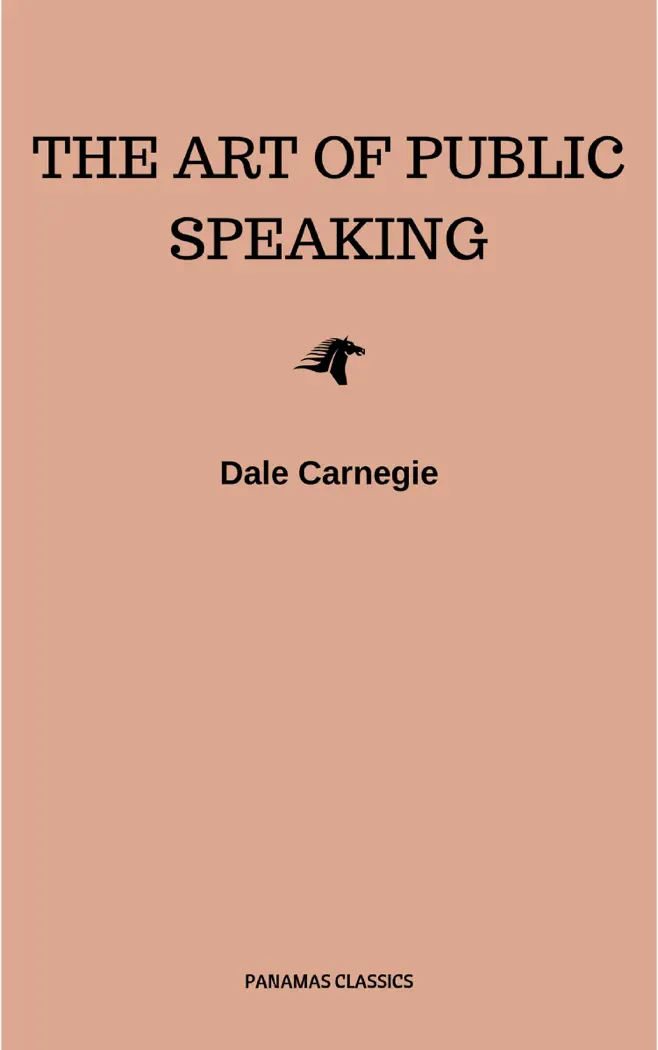 The Art of Public Speaking by Dale Carnegie, book cover