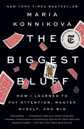 The Biggest Bluff by Maria Konnikova, book cover