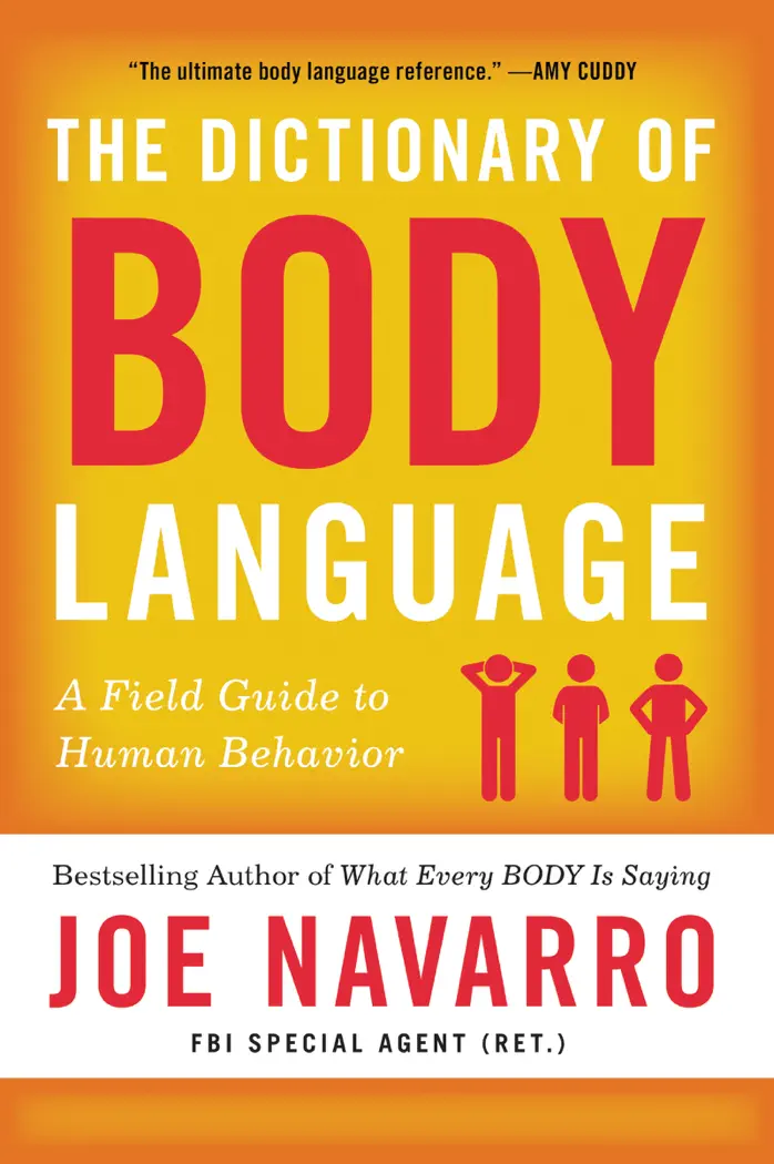 The Dictionary of Body Language by Joe Navarro, book cover