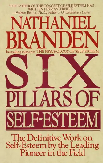 The Six Pillars of Self-Esteem by Nathaniel Branden, book cover