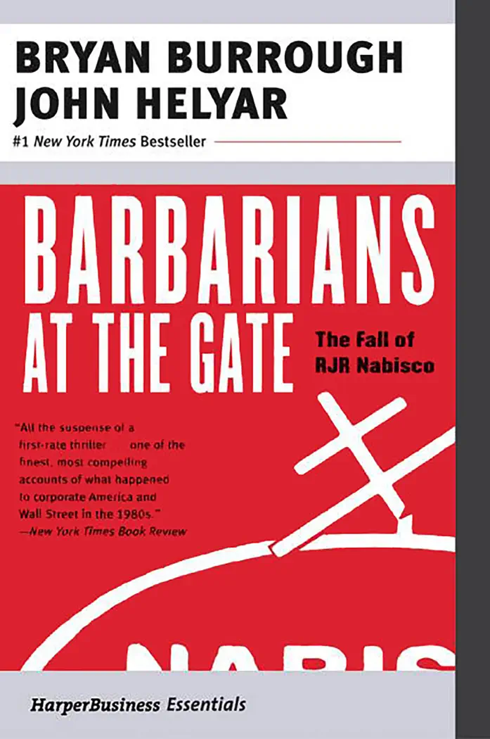 Barbarians at the Gate by Bryan Burrough and John Helyar, book cover