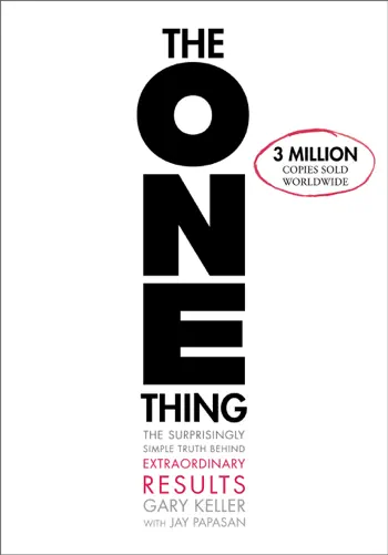 The One Thing by Gary Keller, book cover