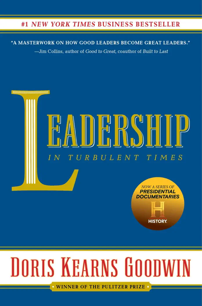 Leadership: In Turbulent Times by Doris Kearns Goodwin, book cover