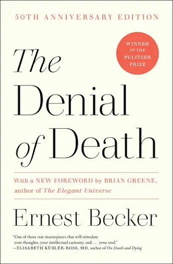 The Denial of Death by Ernest Becker, book cover