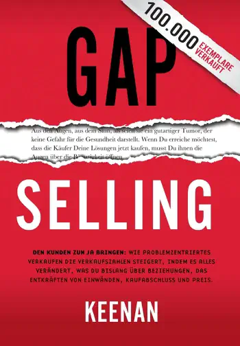 Gap Selling by Keenan, book cover
