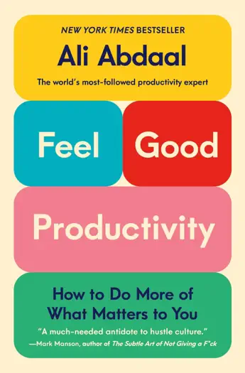 Feel-Good Productivity by Ali Abdaal, book cover