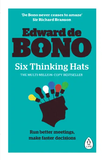 Six Thinking Hats by Edward de Bono, book cover