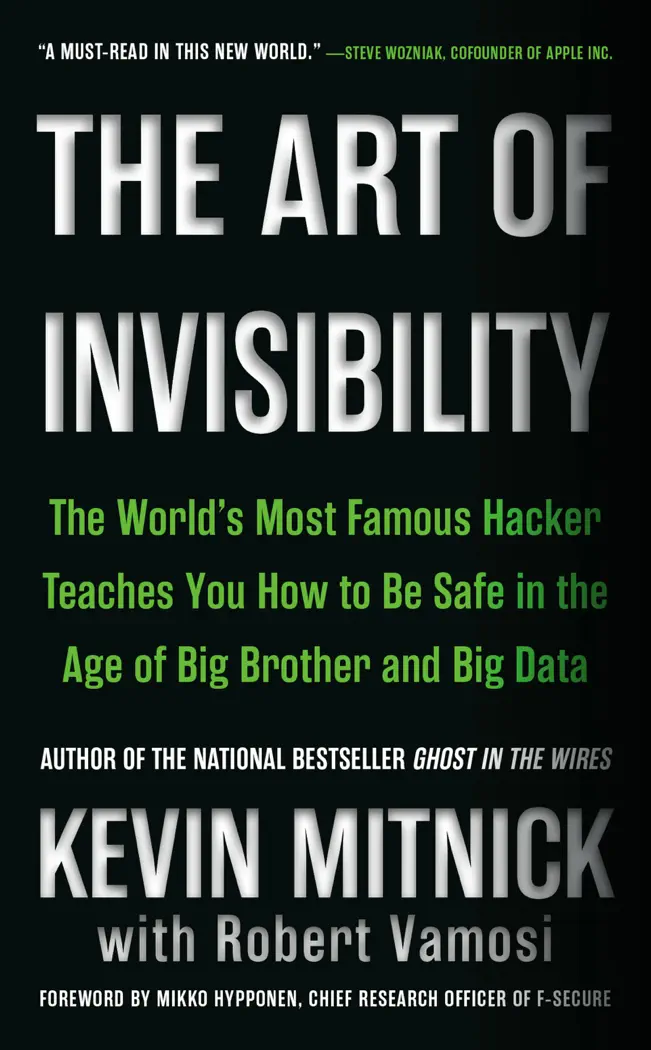 The Art of Invisibility by Kevin Mitnick, book cover