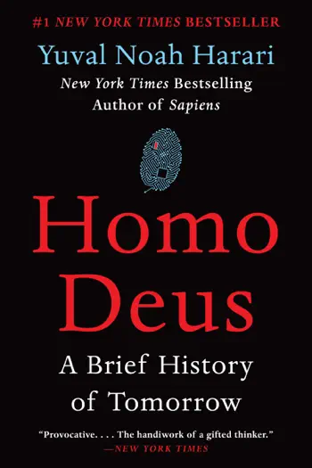 Homo Deus by Yuval Noah Harari, book cover