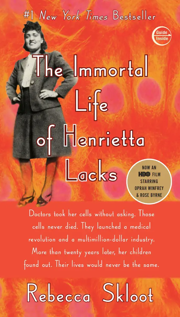 The Immortal Life of Henrietta Lacks by Rebecca Skloot, book cover