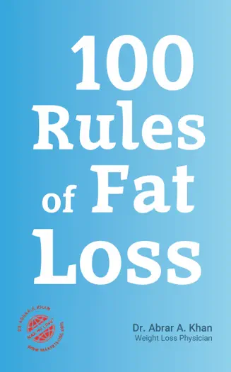 100 Rules of Fat Loss by Dr. Abrar A. Khan, book cover
