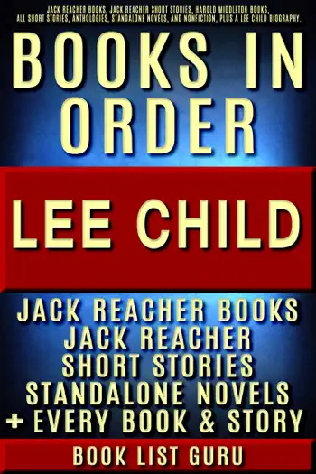 Lee Child Books in Order by Book List Guru, book cover