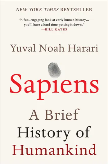 Sapiens by Yuval Noah Harari, book cover