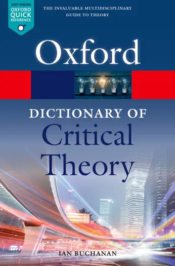 A Dictionary of Critical Theory by Ian Buchanan, book cover