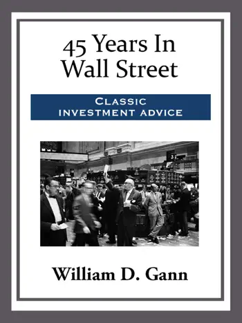 45 Years In Wall Street by William D. Gann, book cover