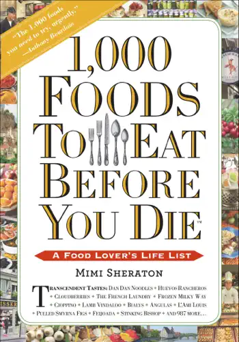 1,000 Foods To Eat Before You Die by Mimi Sheraton, book cover