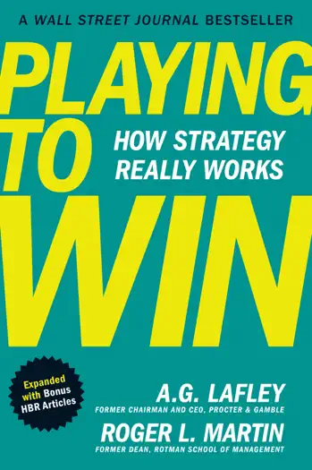 Playing to Win by AG Lafley, book cover