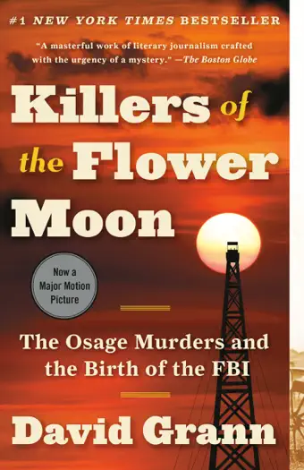 Killers of the Flower Moon by David Grann, book cover