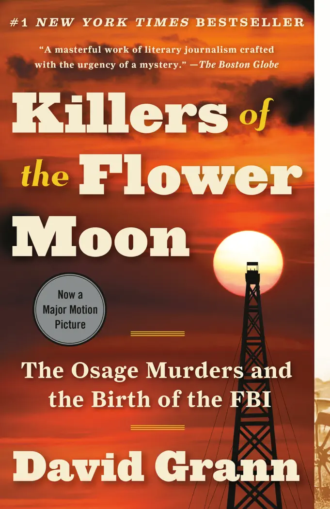 Killers of the Flower Moon by David Grann, book cover
