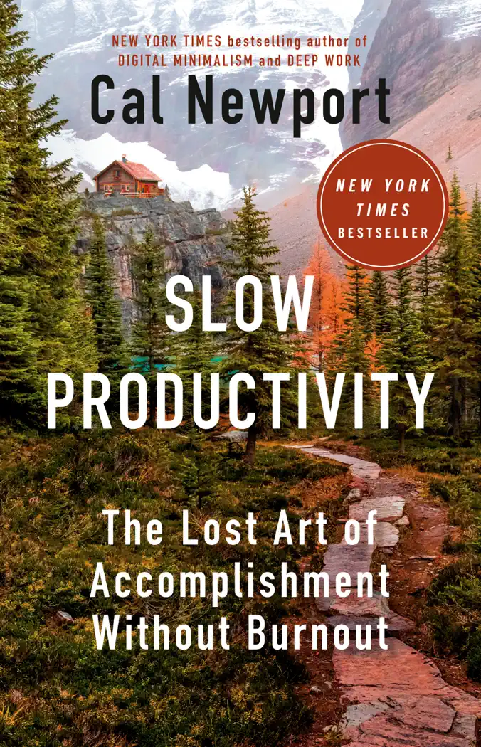 Slow Productivity by Cal Newport, book cover