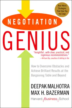 Negotiation Genius by Deepak Malhotra and Max Bazerman, book cover