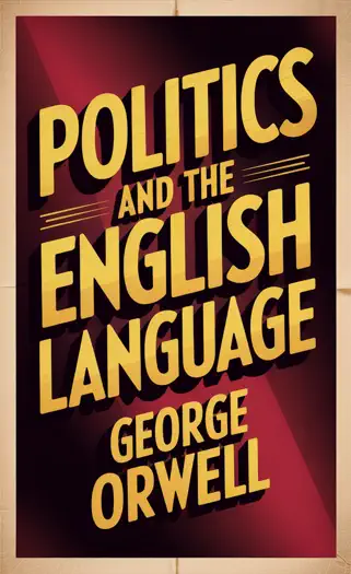 Politics and the English Language by George Orwell, book cover