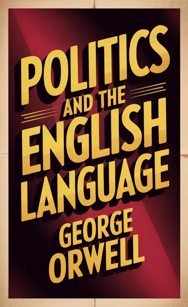 Politics and the English Language by George Orwell, book cover