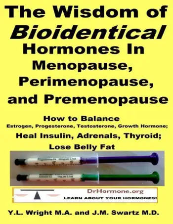 The Wisdom of Bioidentical Hormones In Menopause, Perimenopause, and Premenopause by Y.L. Wright, M.A. & J.M. Swartz M.D., book cover