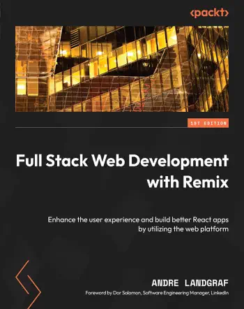 Full Stack Web Development with Remix by Andre Landgraf, book cover
