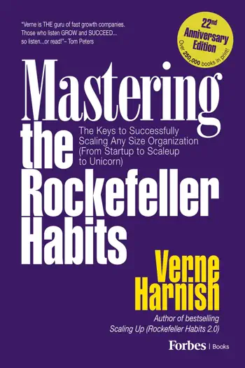 Mastering the Rockefeller Habits by Verne Harnish, book cover