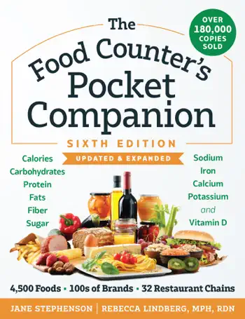 The Food Counter's Pocket Companion, Sixth Edition by Jane Stephenson RDN, CDE & Rebecca Lindberg MPH, RDN, book cover