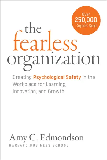 The Fearless Organization by Amy C. Edmondson, book cover
