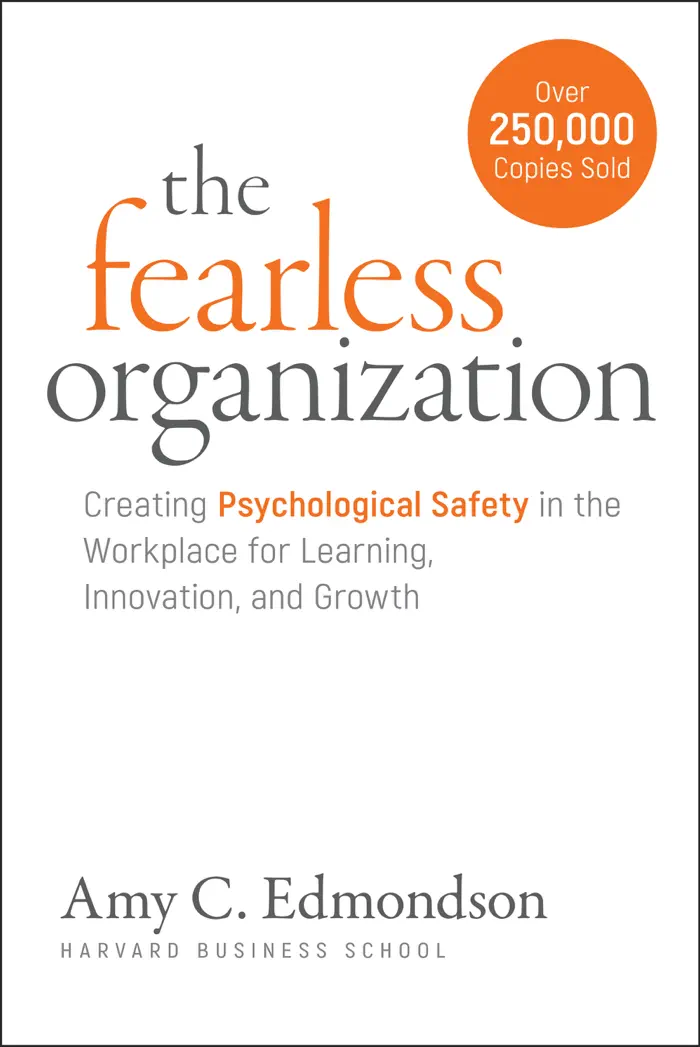 The Fearless Organization by Amy C. Edmondson, book cover