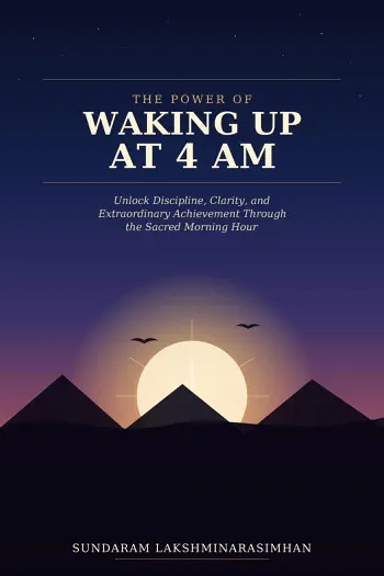 The Power of Waking up at 4.am. by Sundaram Lakshminarasimhan, book cover