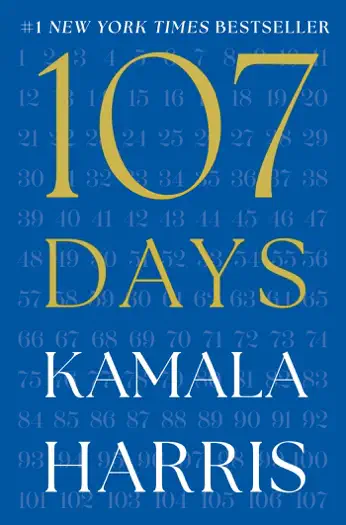 107 Days by Kamala Harris, book cover