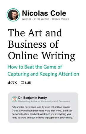 The Art and Business of Online Writing by Nicolas Cole, book cover