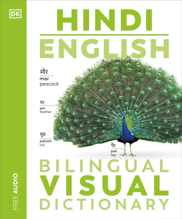 Hindi - English Bilingual Visual Dictionary by DK, book cover